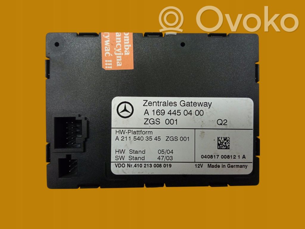 Mercedes-Benz A W168 Inne komputery / moduły / sterowniki 
