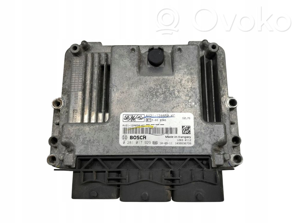 Engine control unit/module   AV2112A650KC,0281017929,95KM