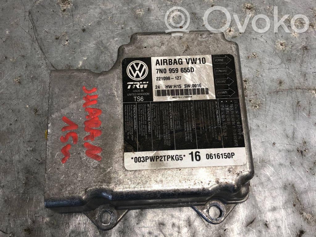 Volkswagen Sharan Airbag control unit/module 