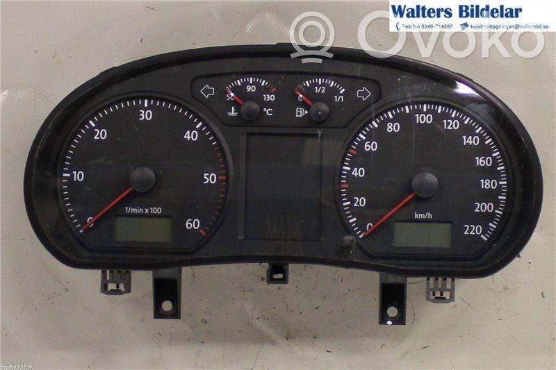 Volkswagen Polo IV 9N3 Tachimetro (quadro strumenti) 