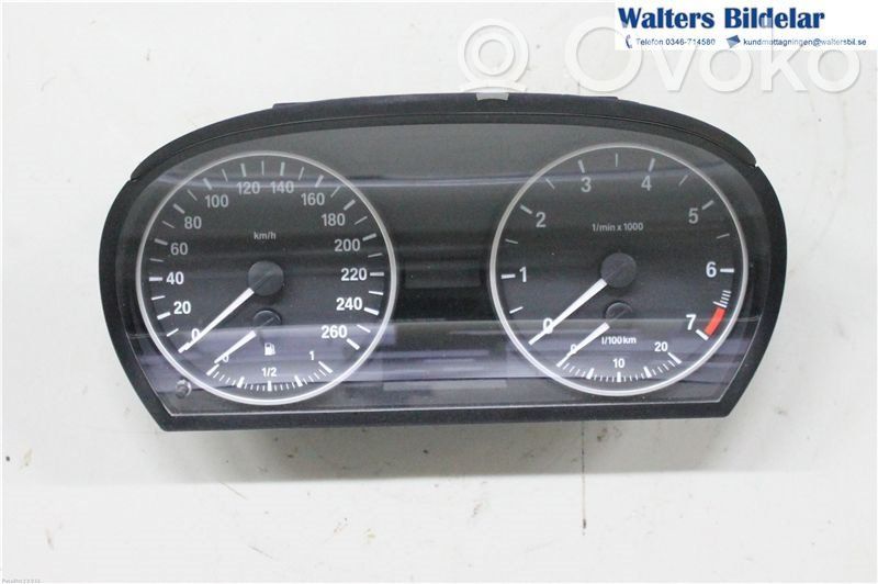 BMW 3 E90 E91 Spidometrs (instrumentu panelī) 