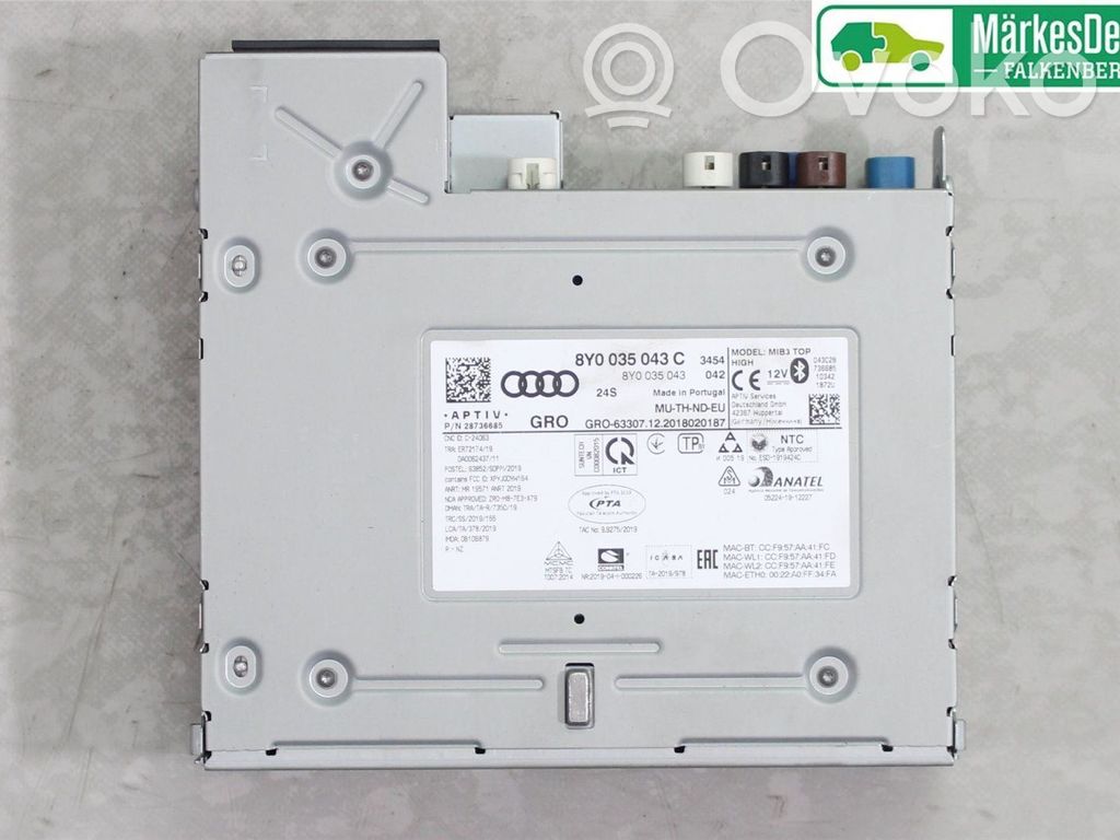 Audi A3 8Y Unité principale radio / CD / DVD / GPS