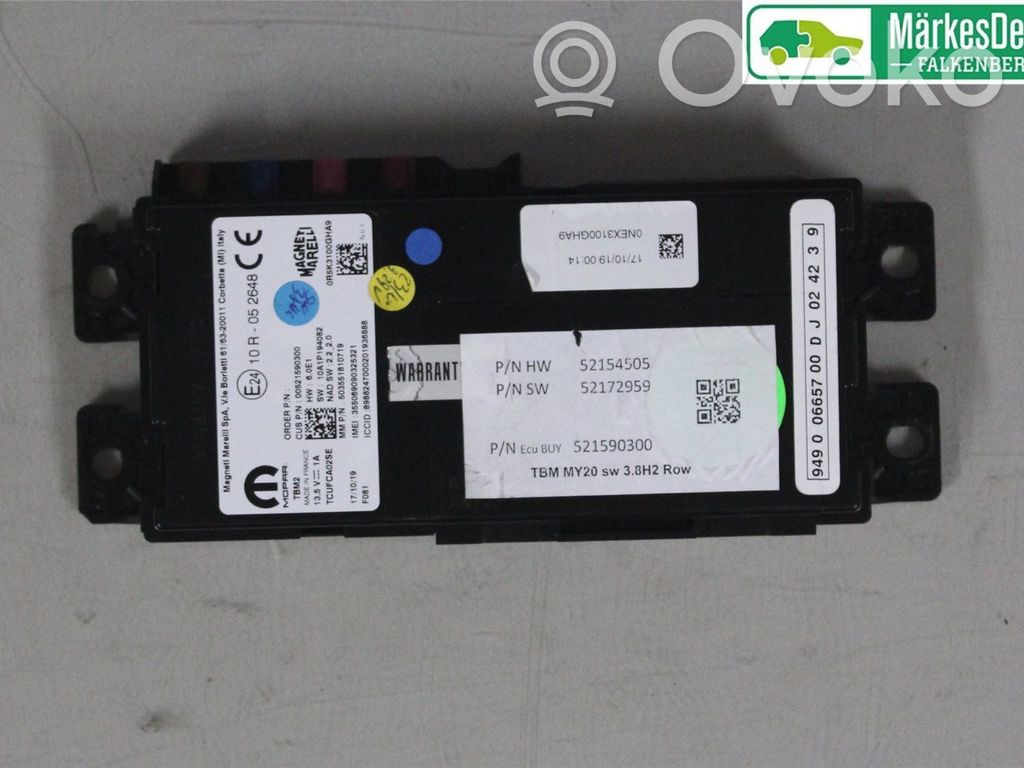 Alfa Romeo Stelvio Alte unități/module de control 