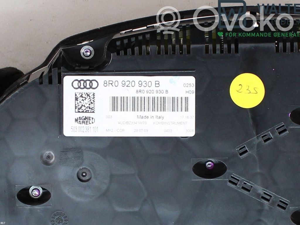Audi Q5 SQ5 8R Nopeusmittari (mittaristo) 