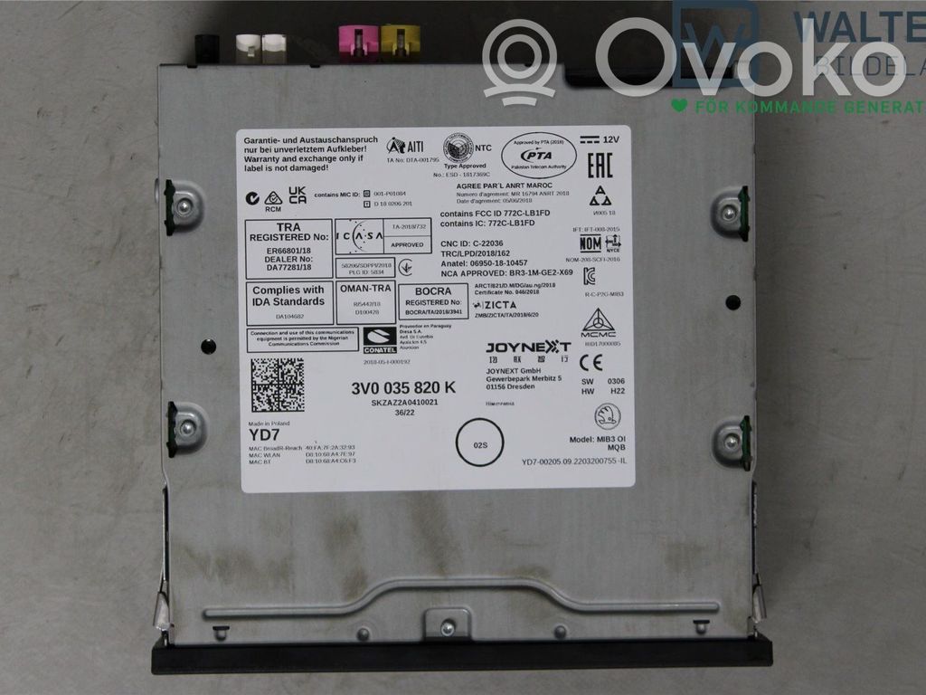 Skoda Karoq Unidad central de control multimedia 