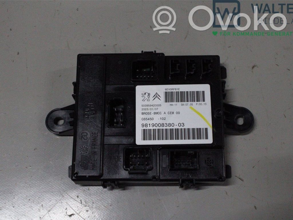 Peugeot 3008 II Unitate/modul comandă hayon/portbagaj