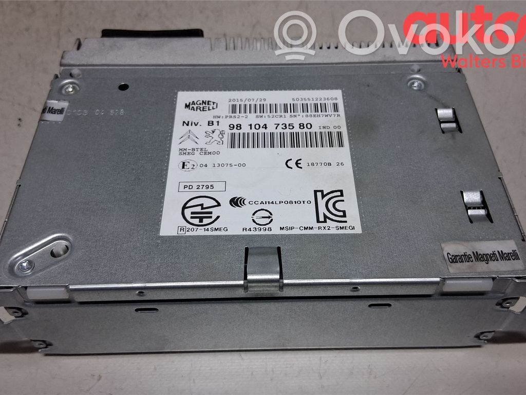 Citroen C4 Cactus Unitate principală radio/CD/DVD/GPS 