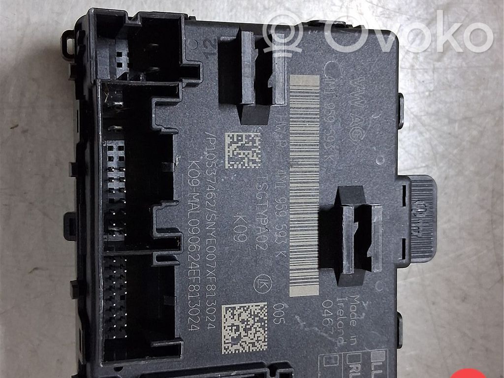 Audi A6 S6 C8 4K Unité de commande module de porte 