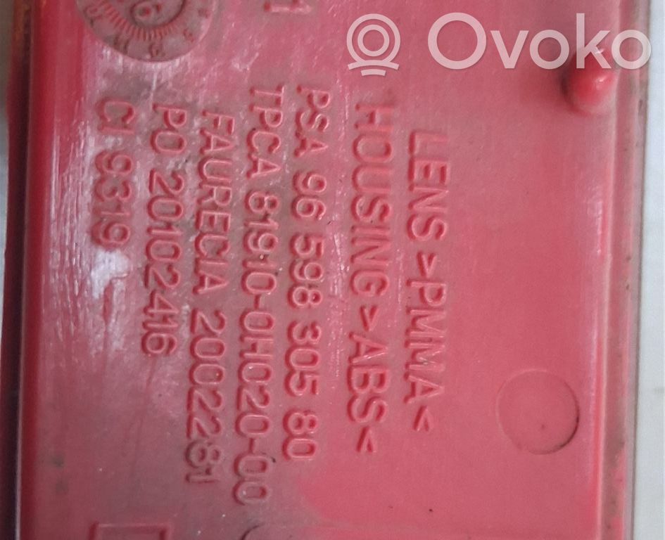 Rear tail light reflector   6340E6,9659830580,9659830580