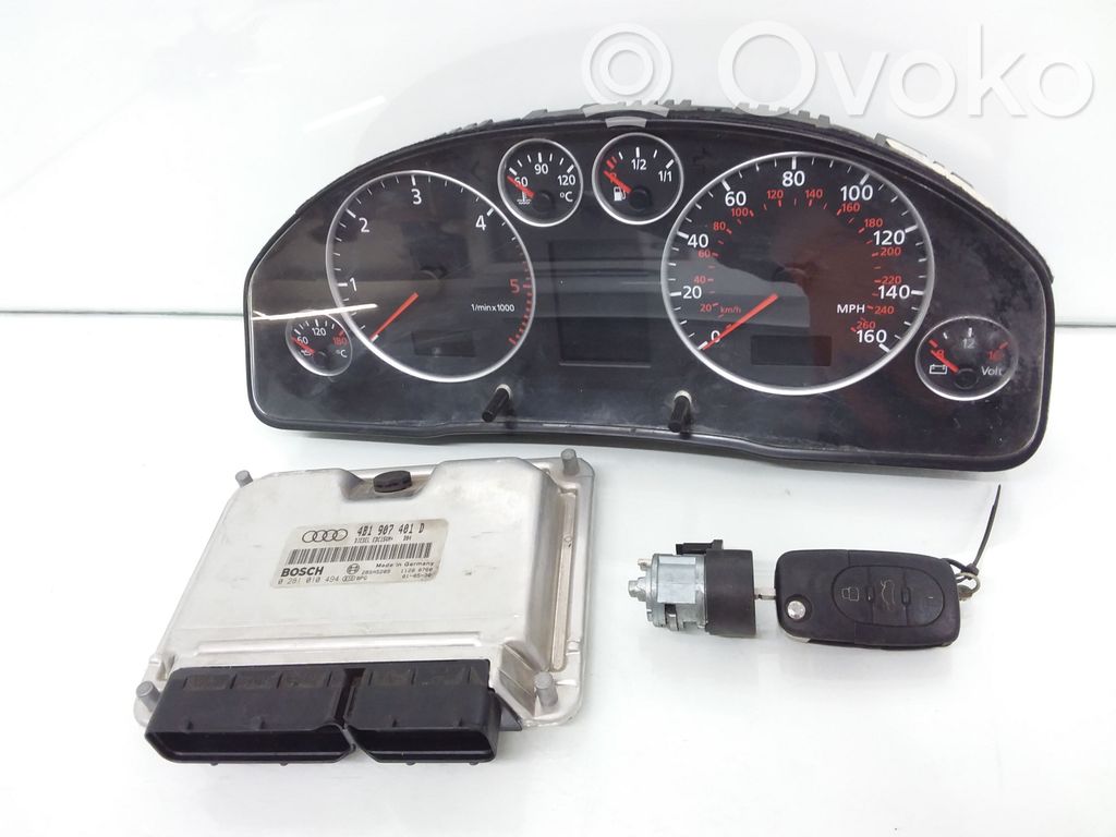 Audi A6 S6 C5 4B Aizdedzes ECU komplekts 