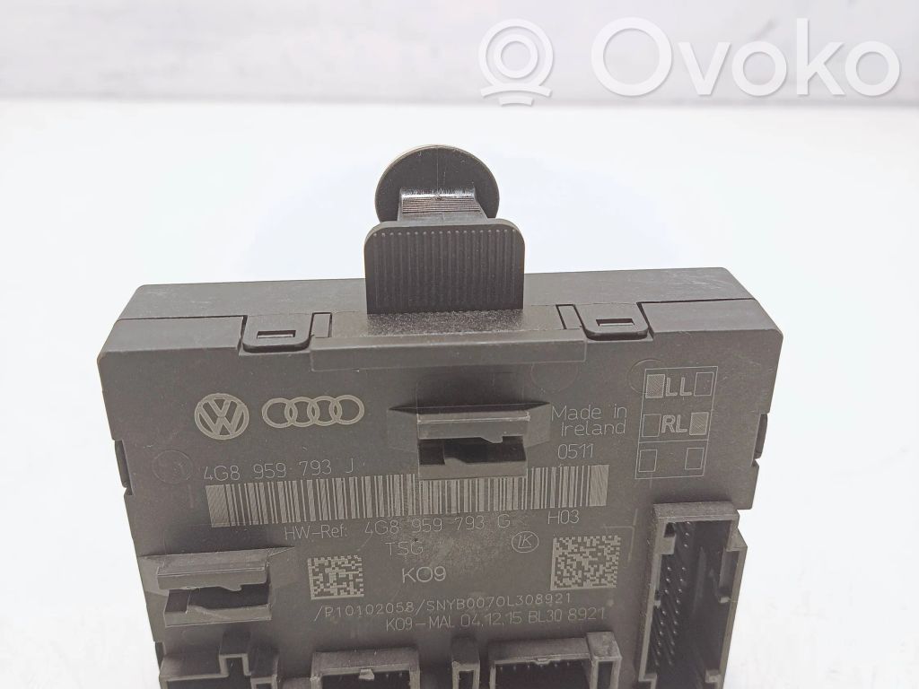Audi A6 S6 C7 4G Centralina/modulo portiere 