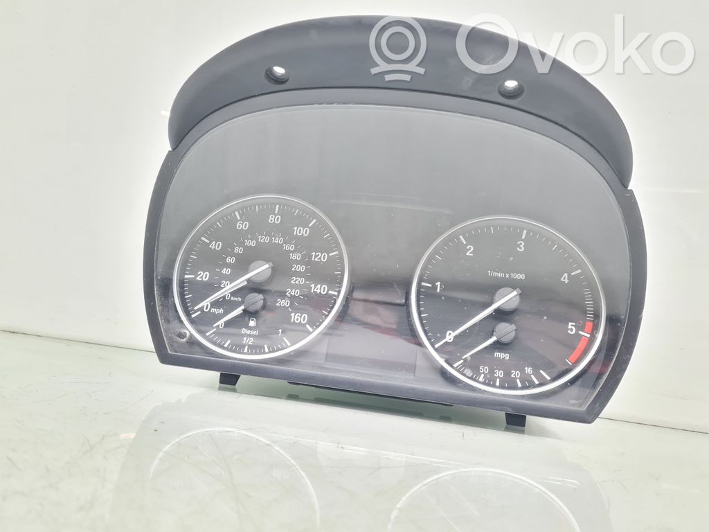 BMW 3 E90 E91 Spidometrs (instrumentu panelī) 