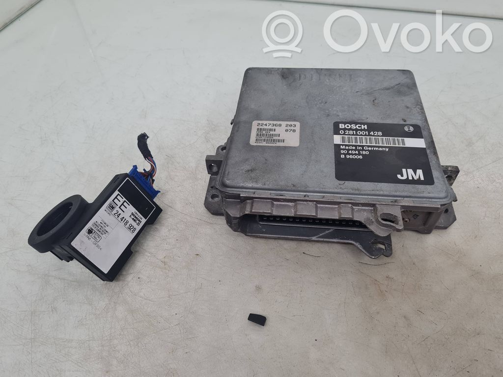 Opel Omega B1 Aizdedzes ECU komplekts 