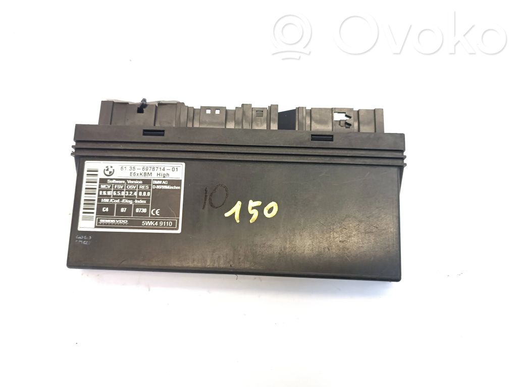 BMW 5 E60 E61 Module de contrôle carrosserie centrale 