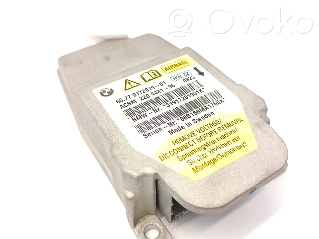 BMW 5 E60 E61 Unidad de control/módulo del Airbag 