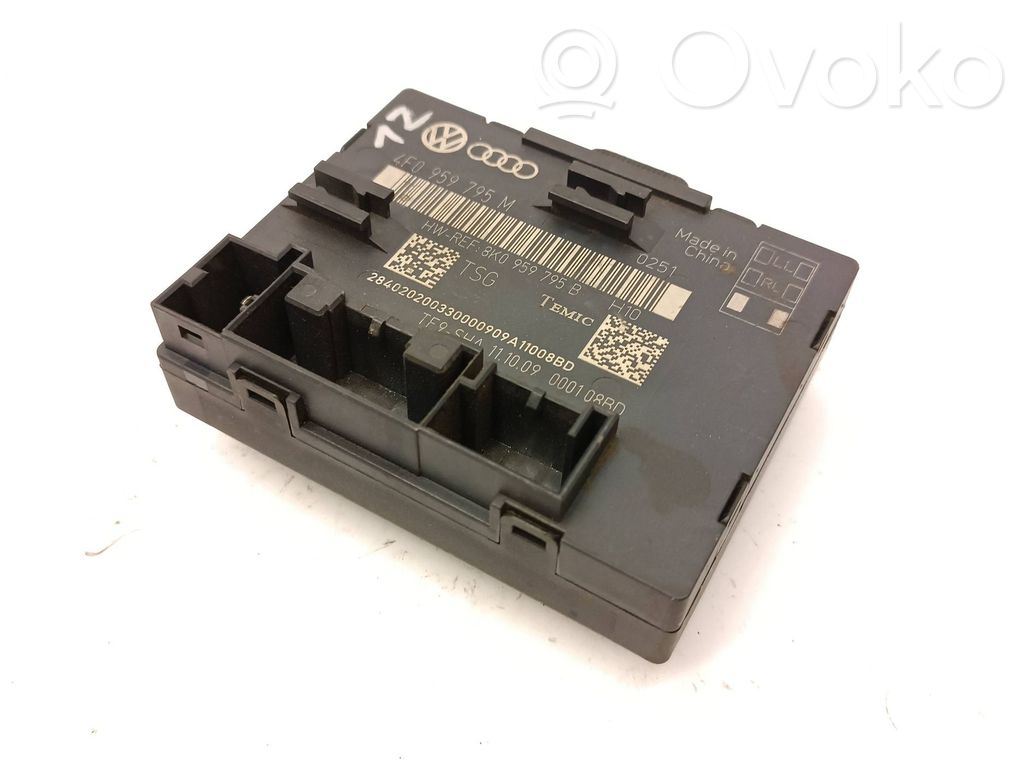 Unité de commande module de porte   8K0959795B,4F0959795M