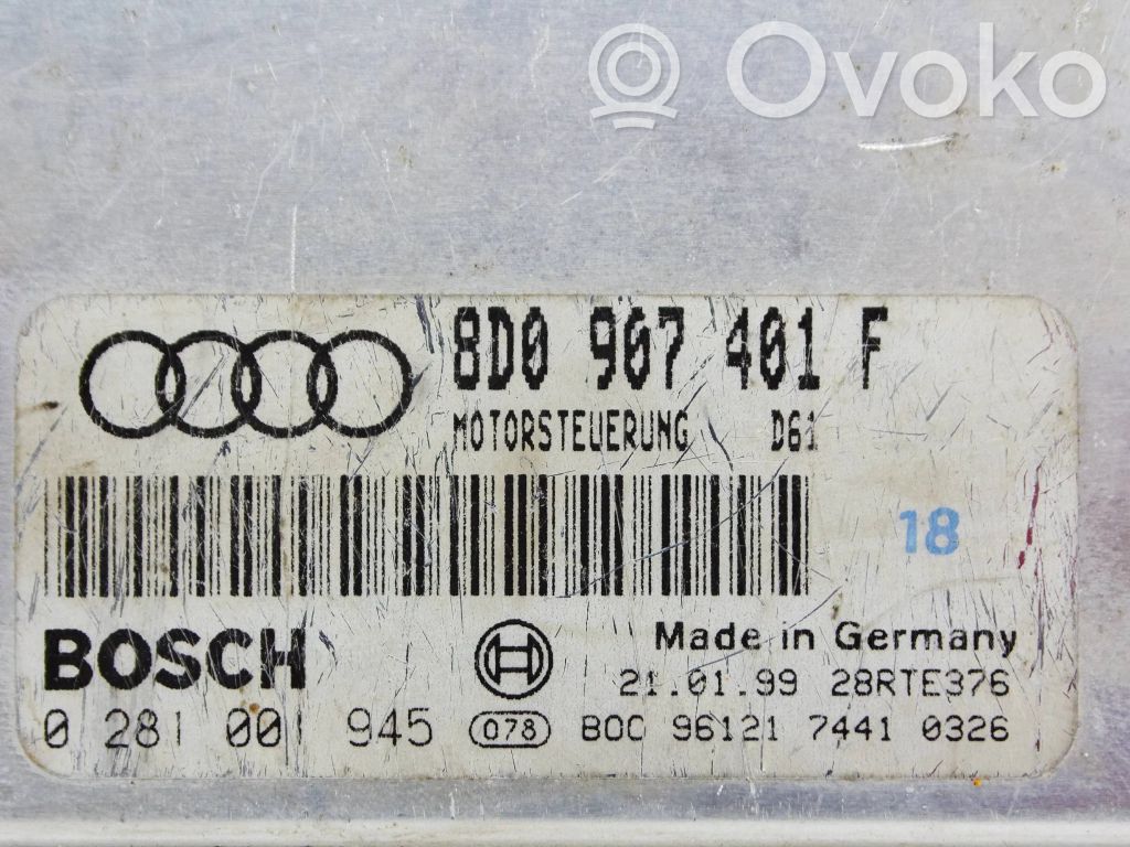 Audi A4 S4 B5 8D Engine control unit/module 