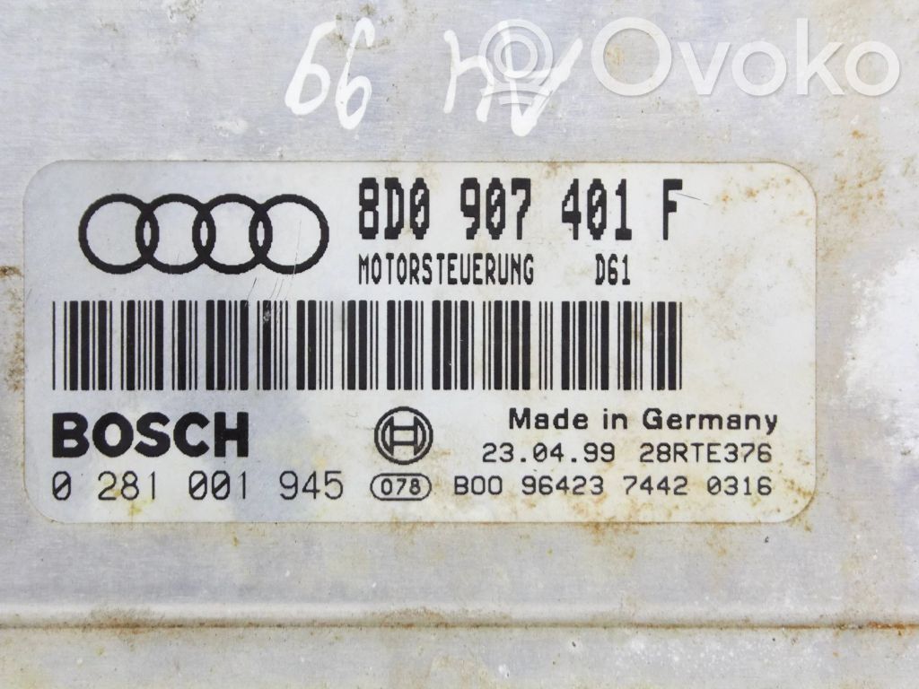 Audi A4 S4 B5 8D Engine control unit/module 