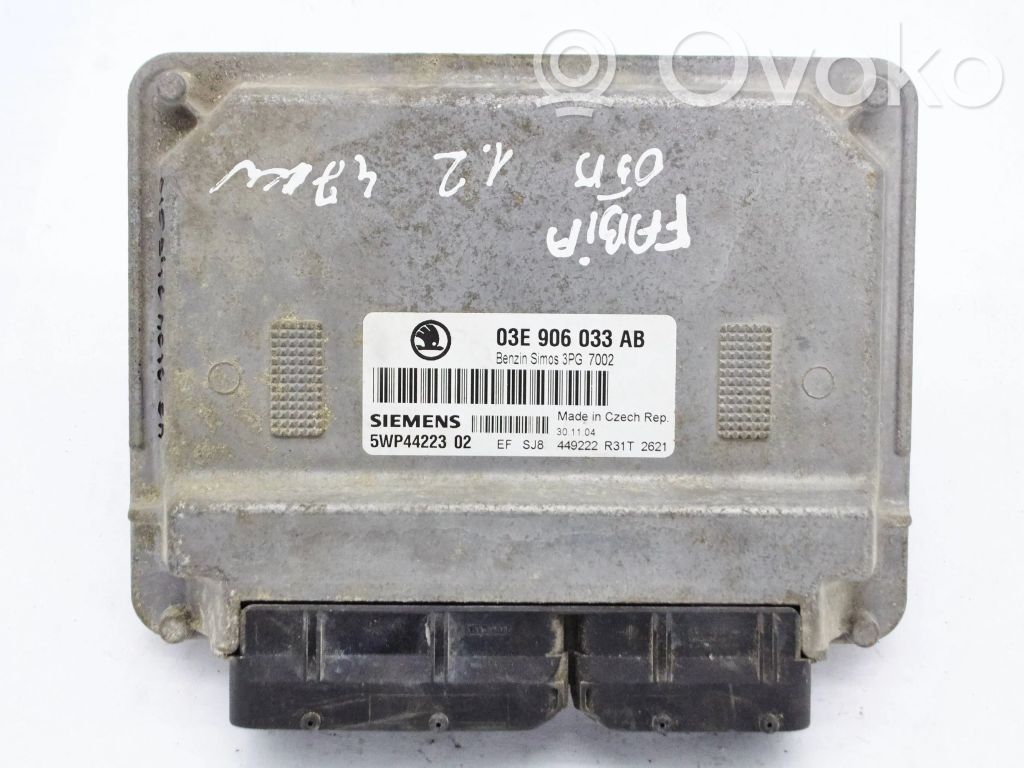 Engine control unit/module   03E906033AB,5WP44223