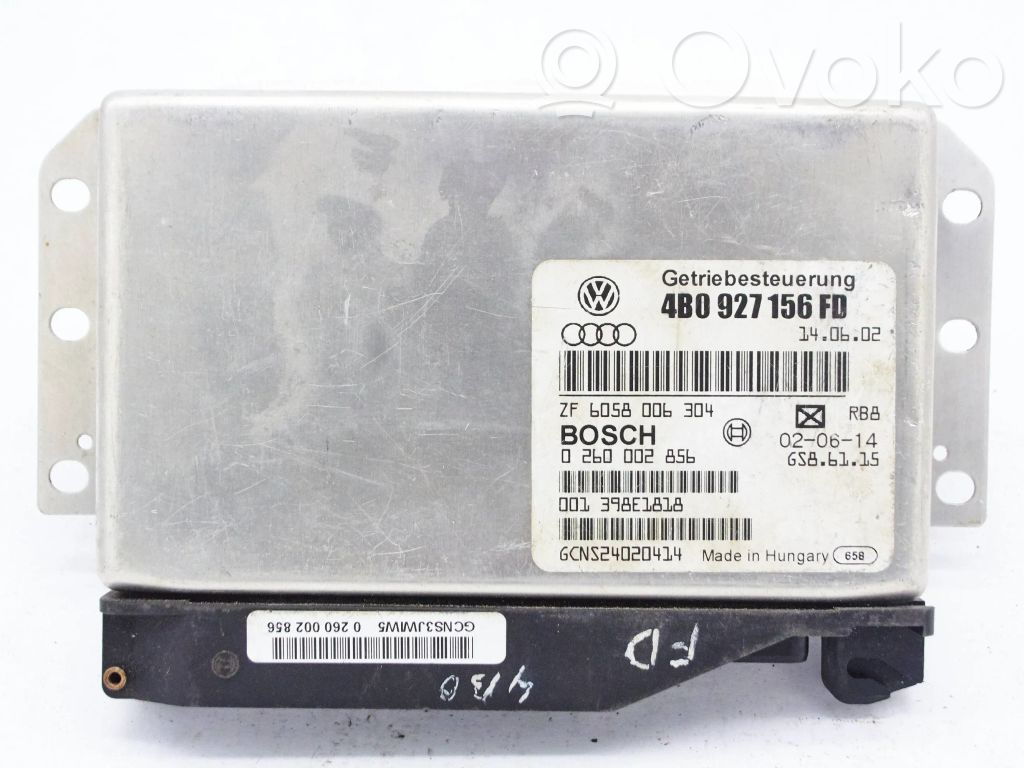 Gearbox control unit/module   4B0927156FD,0260002856