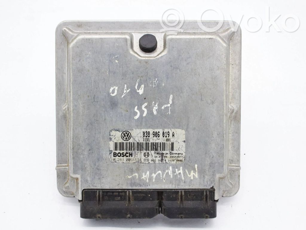 Engine control unit/module   038906019A,0281001691