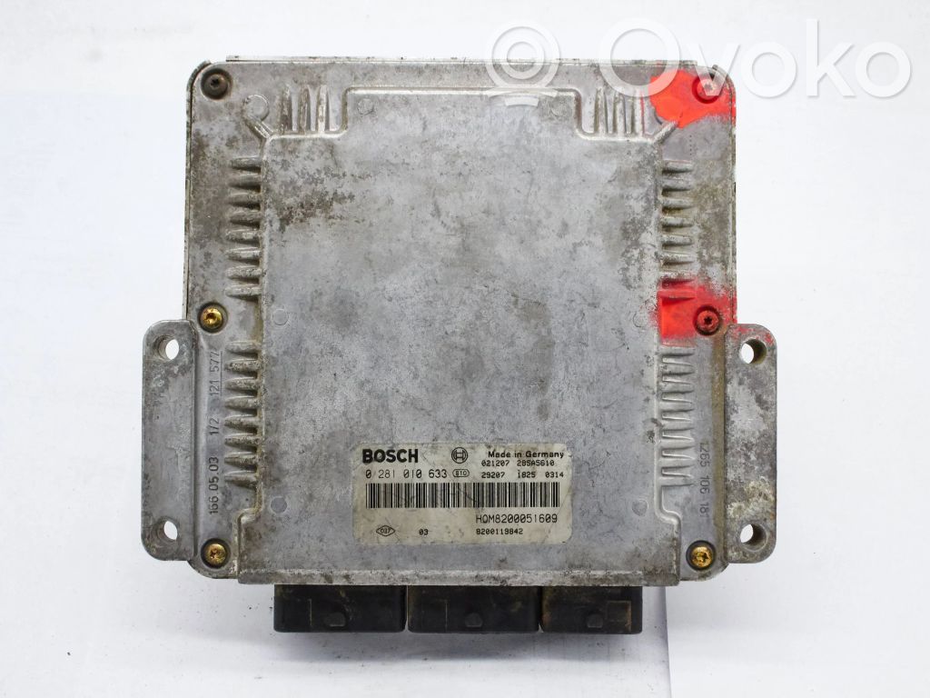 Engine control unit/module   8200051609,8200119842,0281010633