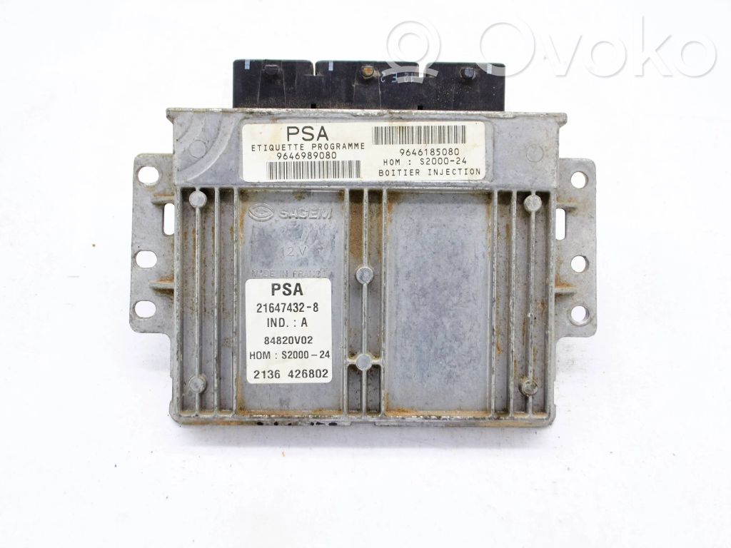 Engine control unit/module   9646989080,9646185080
