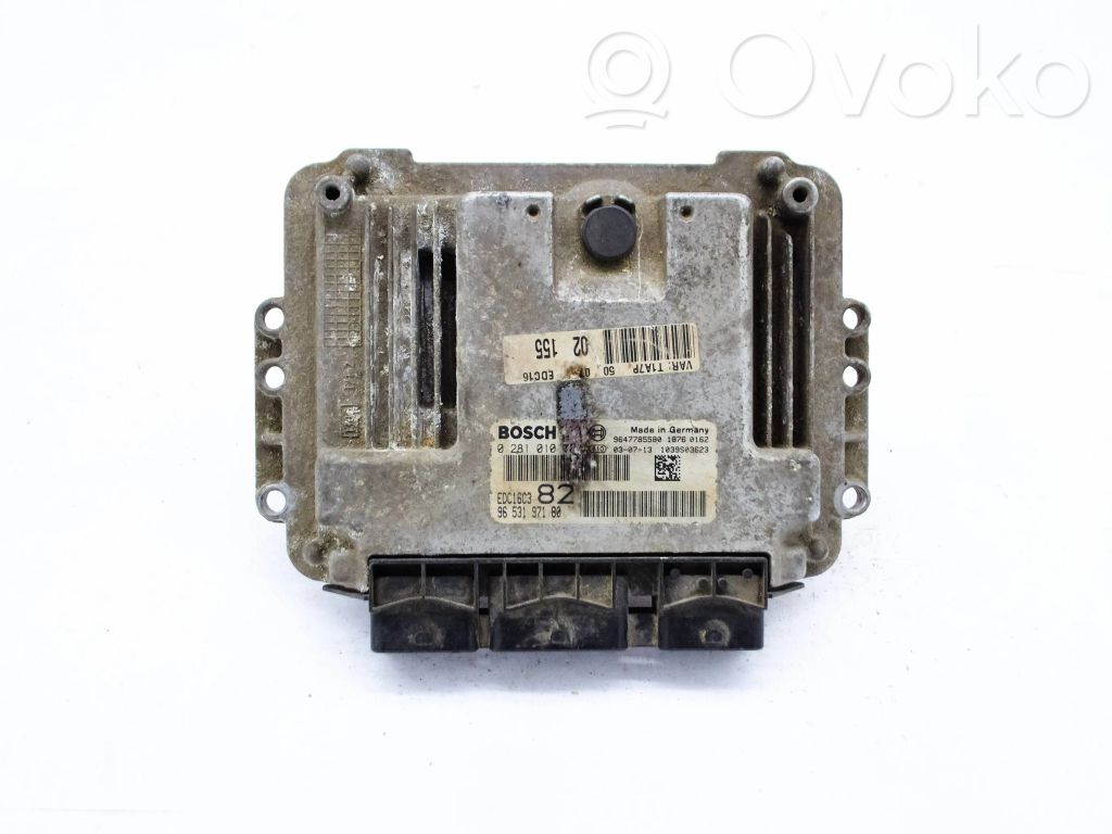 Peugeot 206 Engine control unit/module 