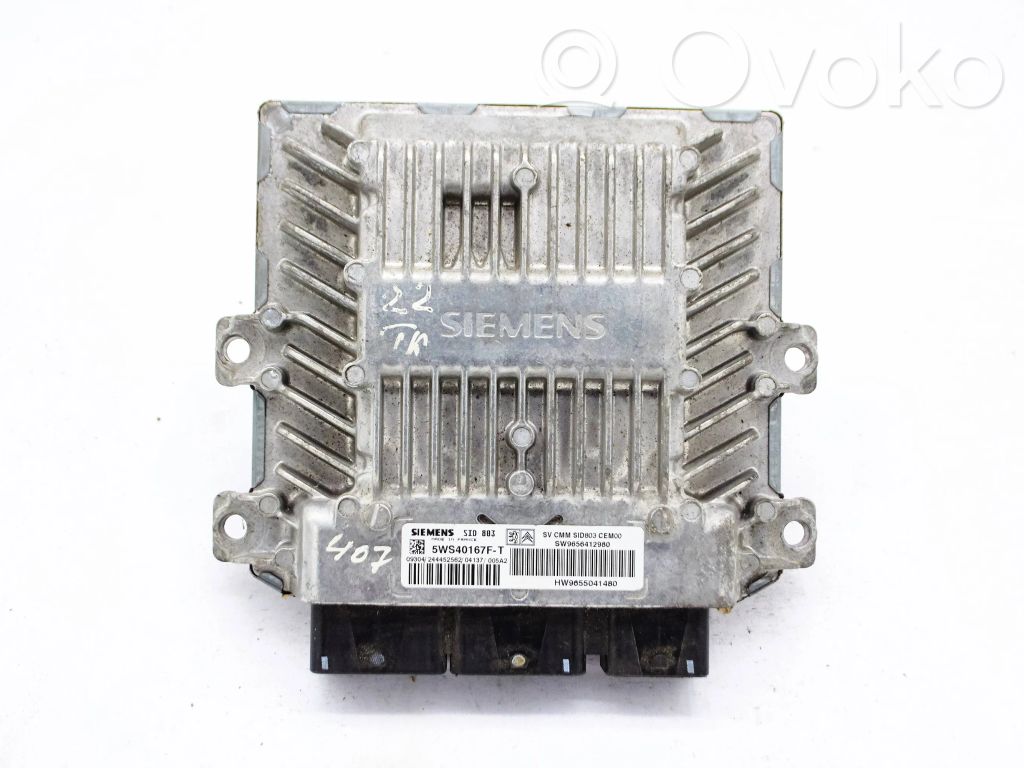 Peugeot 407 Sterownik / Moduł ECU 