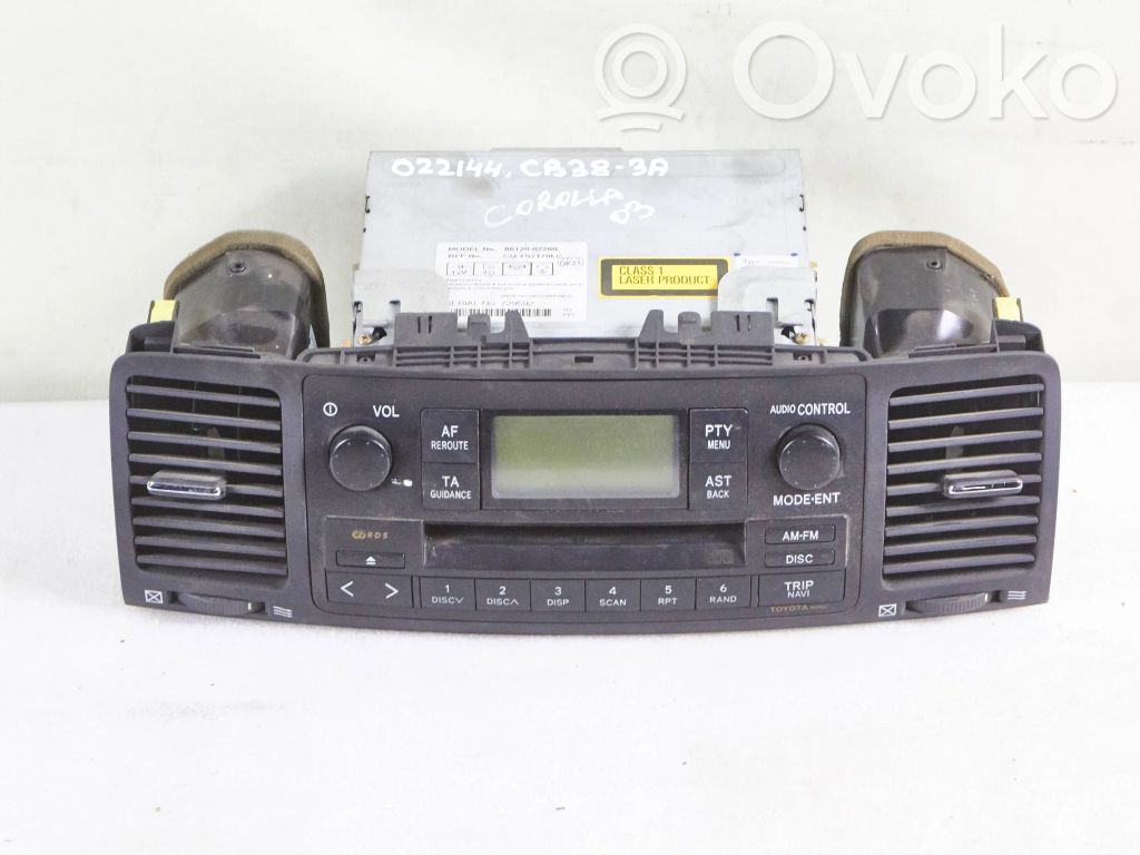 Toyota Corolla E120 E130 Unitate principală radio/CD/DVD/GPS 