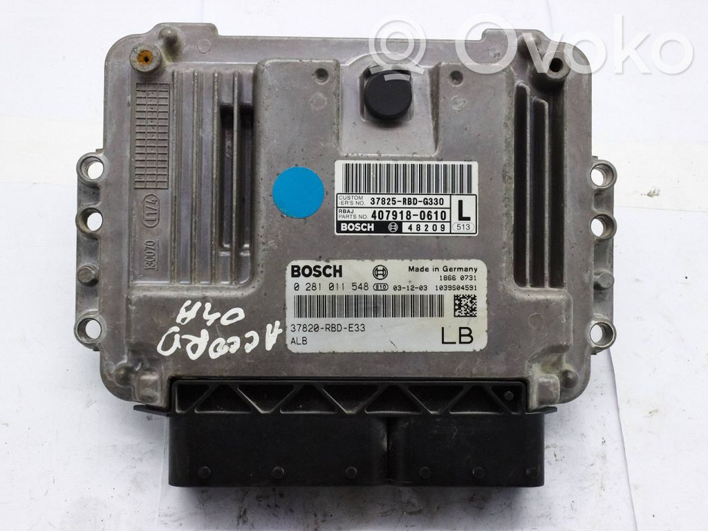 Honda Accord Engine control unit/module ECU 