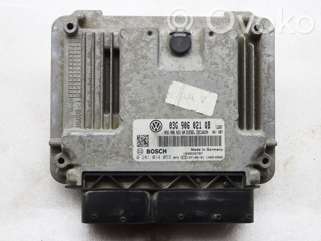 Engine control unit/module   03G906021QB,0281014053,1039S22787