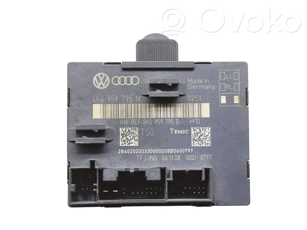 Unité de commande module de porte   4F0959795M,8K0959795B