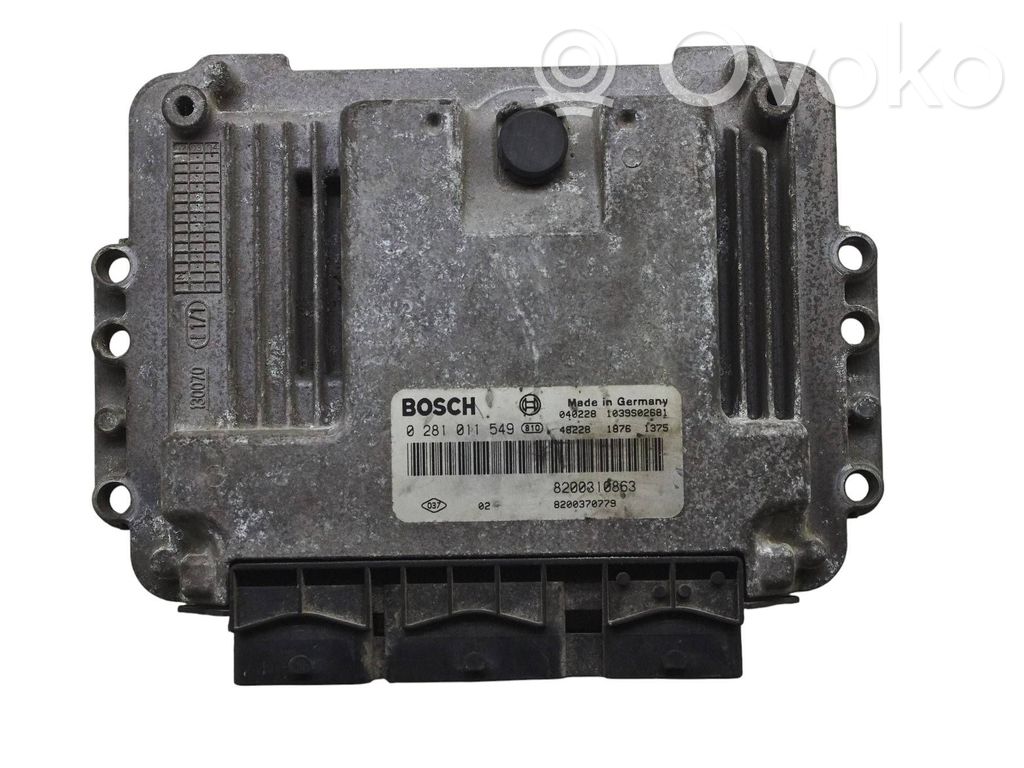 Engine control unit/module   8200310863,8200370779,0281011549