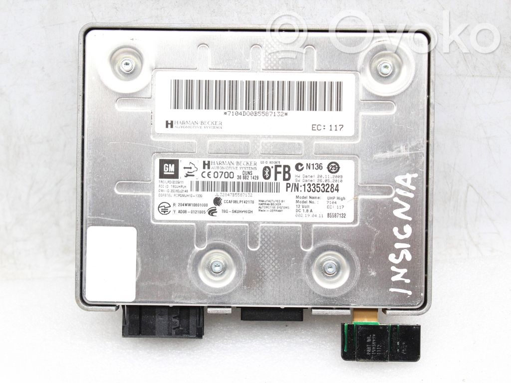 Bluetooth control unit module   13353284,7104