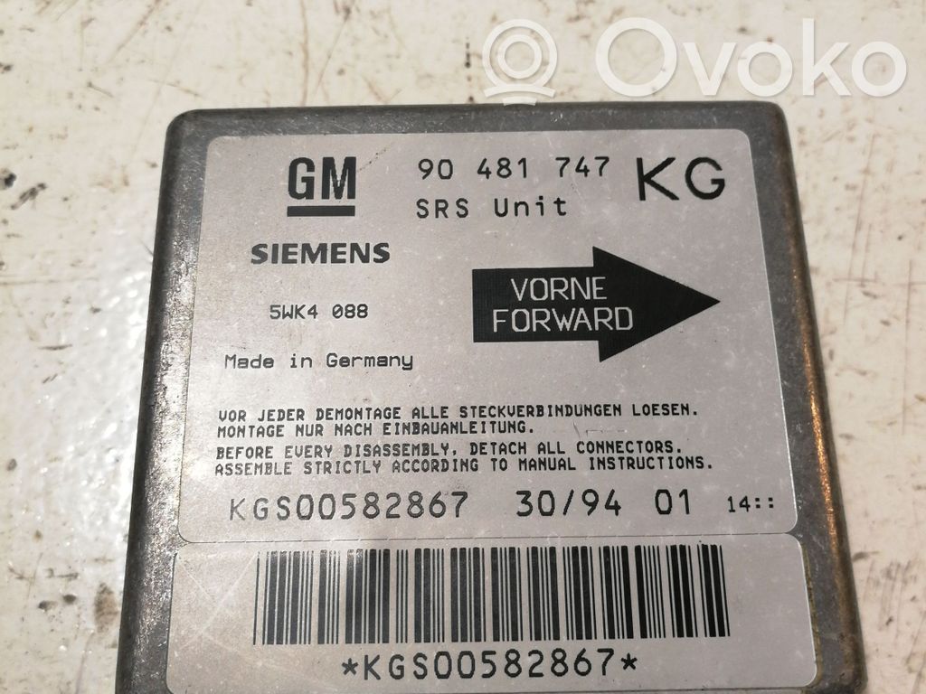 Opel Corsa B Airbag control unit/module 