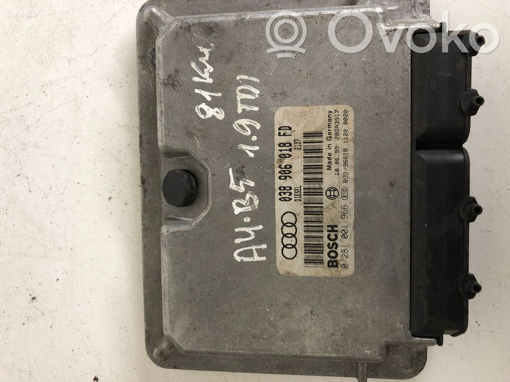 Engine control unit/module   038906018FD,0281001966