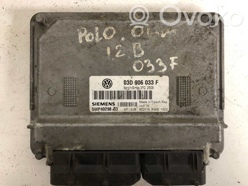 Engine control unit/module   D3D906033F,5WP4029803