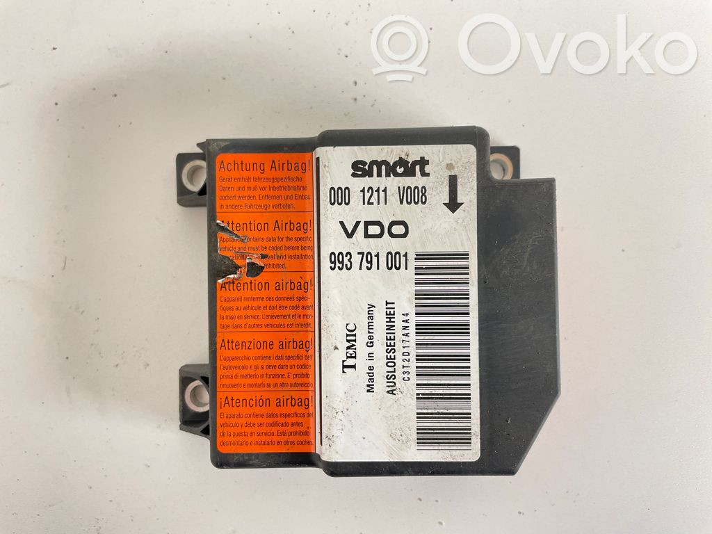 Smart ForTwo I Airbag control unit/module 