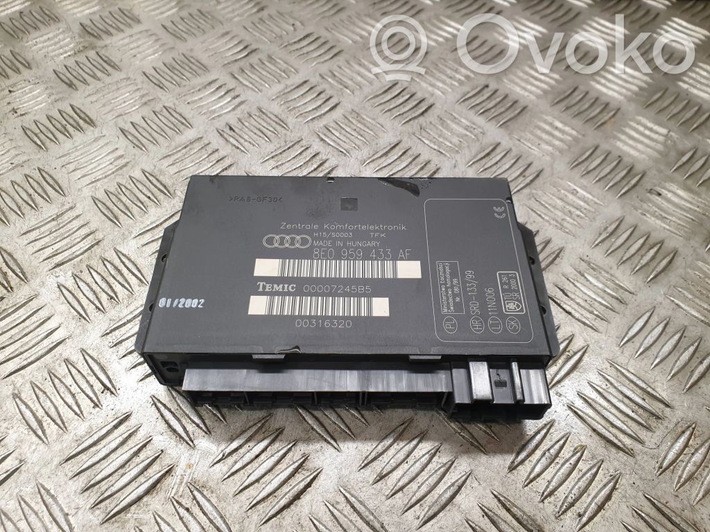 Audi A4 S4 B6 8E 8H Module confort 