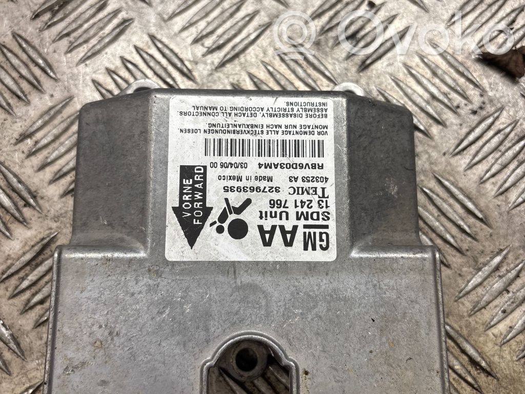 Opel Zafira B Unitate/modul de comandă airbaguri 