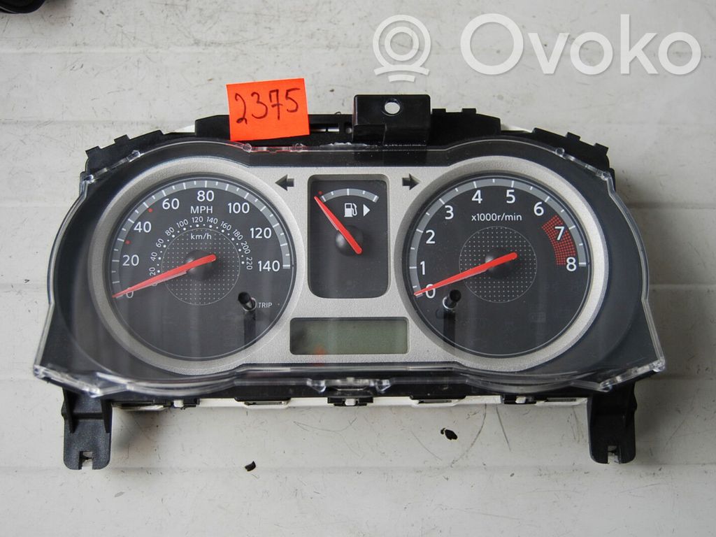 Nissan Note (E11) Spidometrs (instrumentu panelī) 
