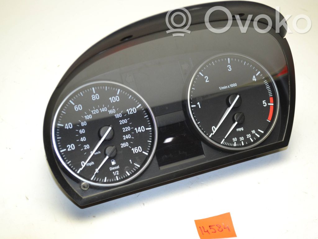 BMW 3 E90 E91 Spidometrs (instrumentu panelī) 