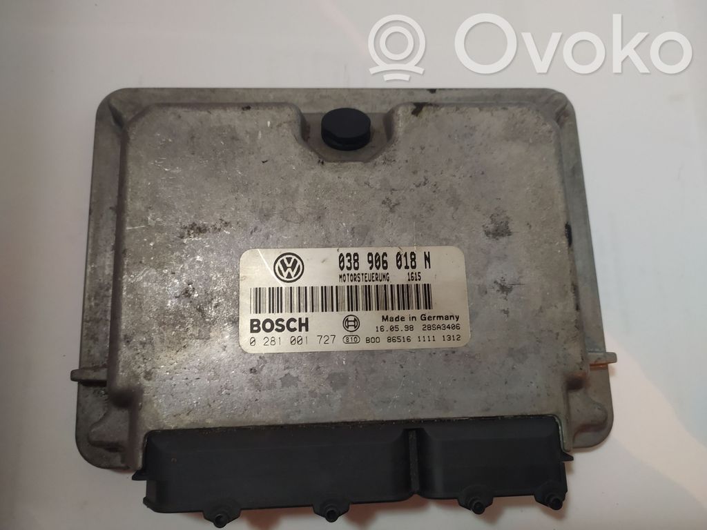 Engine control unit/module   0281001727,038906018N