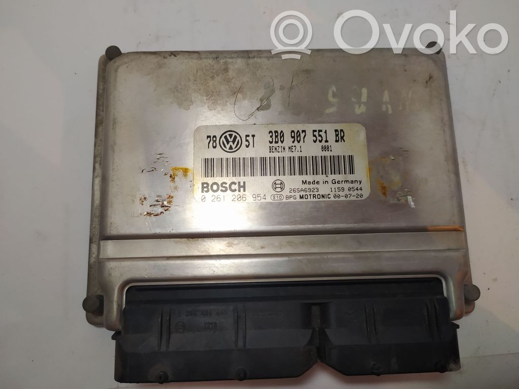 Engine control unit/module   0261206954,3B0907551BR