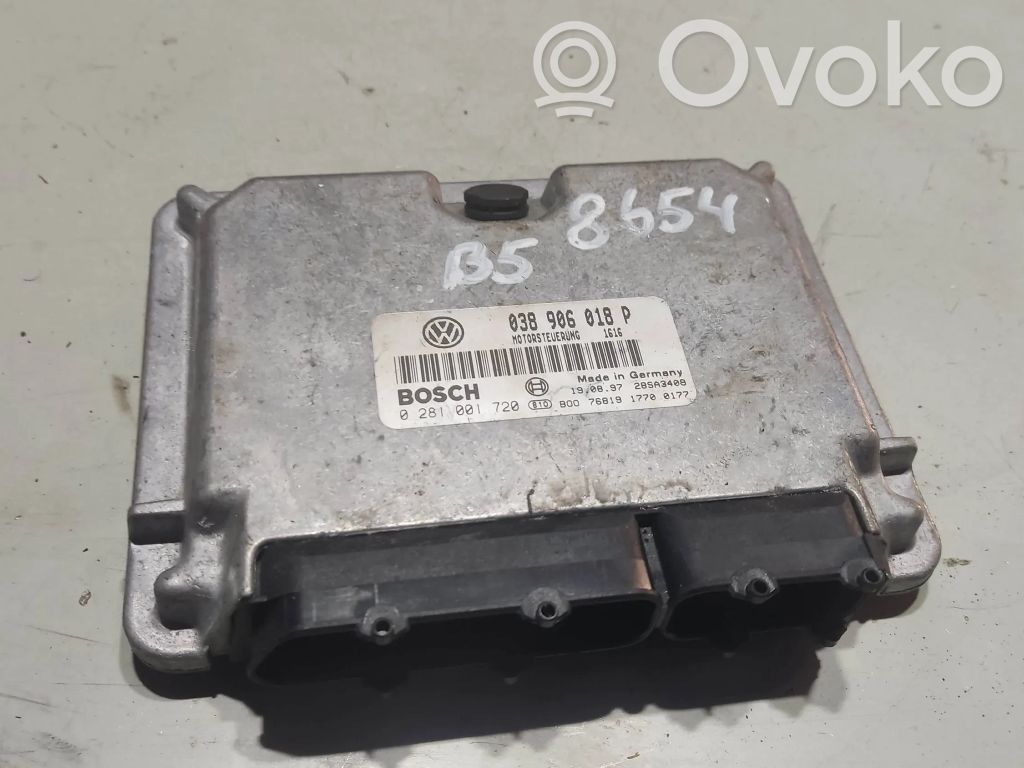 Engine control unit/module   038906018P,0281001720,28SA3409