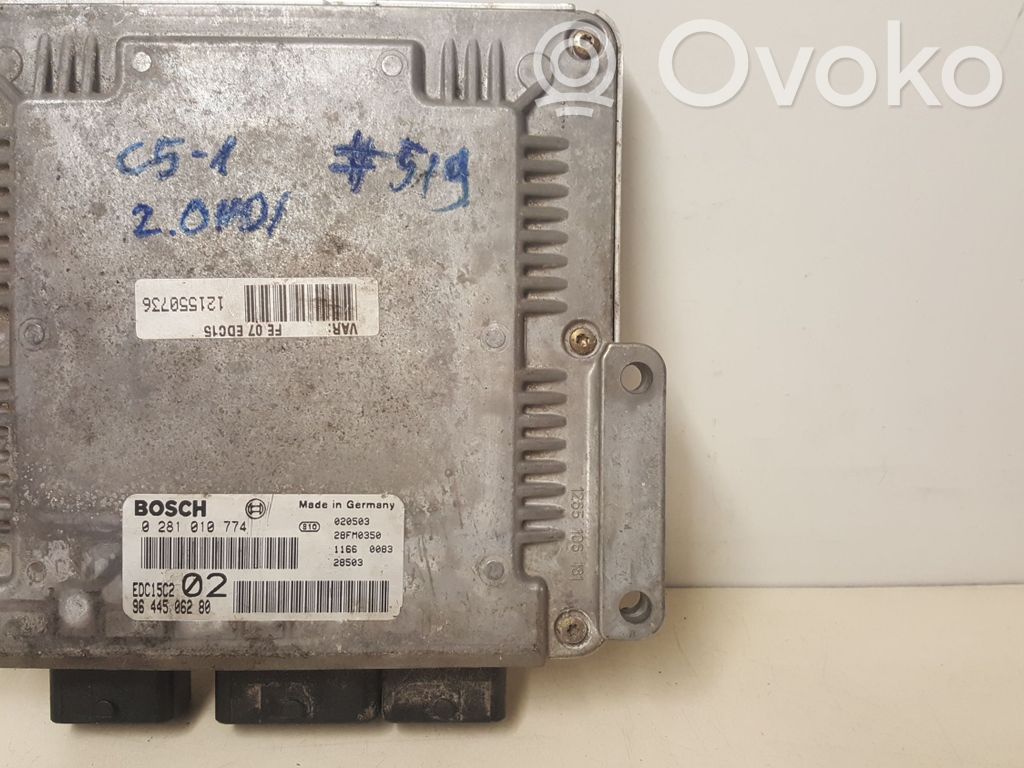 Engine control unit/module   9644506280,0281010774,EDC15C202,EDC15C2