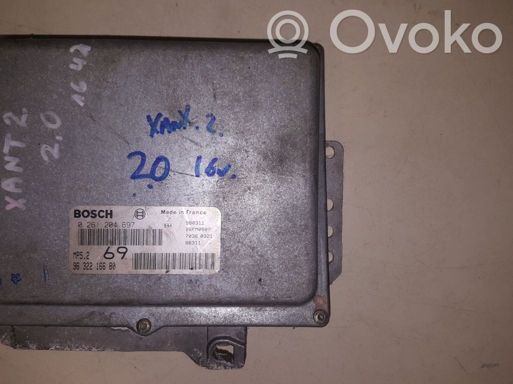 Engine control unit/module   9632216680,0261204697,MP5269