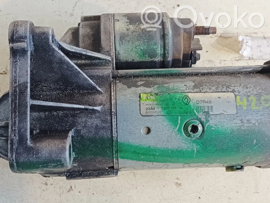 Motor de arranque   D7R49,8200331251,VALEO