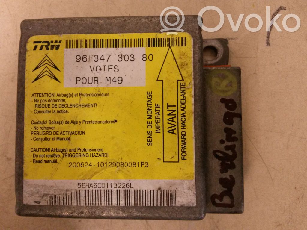 Sterownik / Moduł Airbag   200624101,9634730380